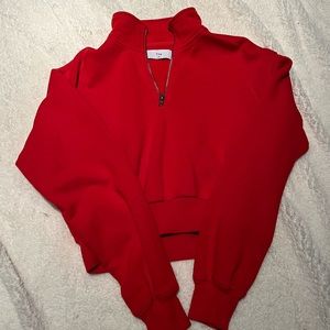Tna cropped half zip